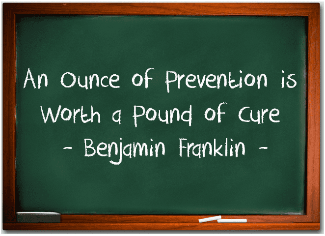 An ounce of prevention is worth a pound of cure | Flashback Data